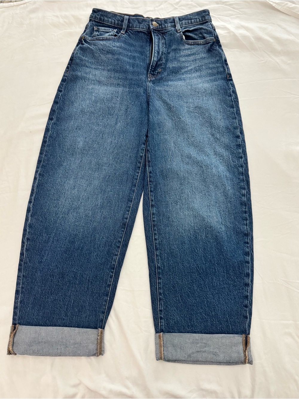 a.n.a Boyfriend Jeans in Medium Blue Wash